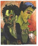 Ernst Ludwig Kirchner, Douple-selfportrait